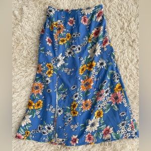 Floral Midi Skirt